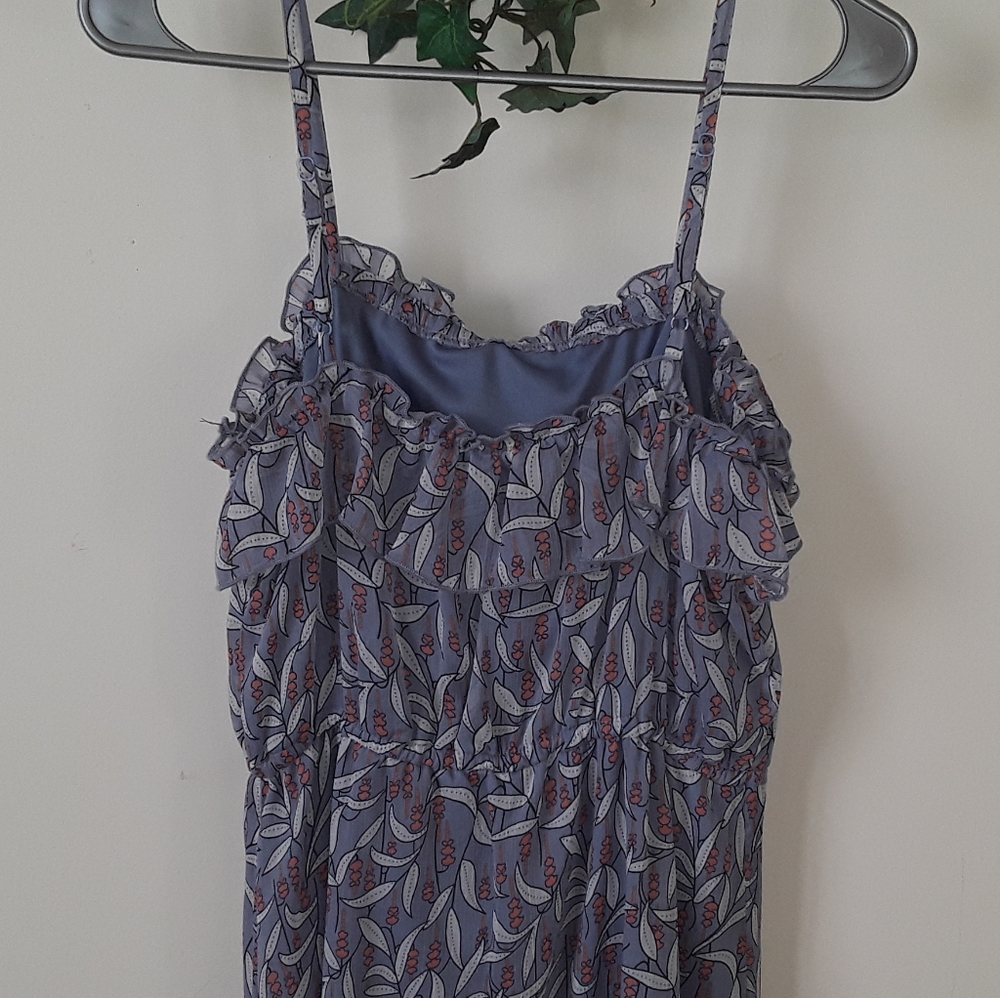 Spaghetti Strap Ruffle Printed Dress - Picture 6 of 8